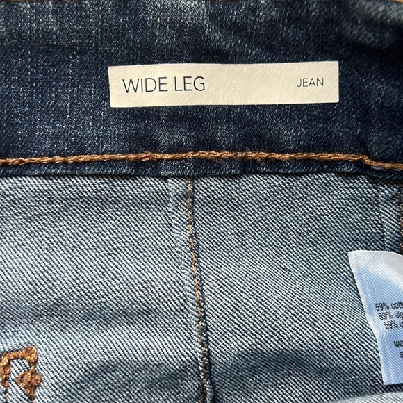 Code Bleu Plus Size Stretch Denim Wide-Leg Cropped Jeans - Picture 7 of 13